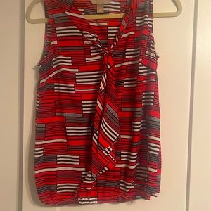 Banana Republic V-Neck Tie Blouse